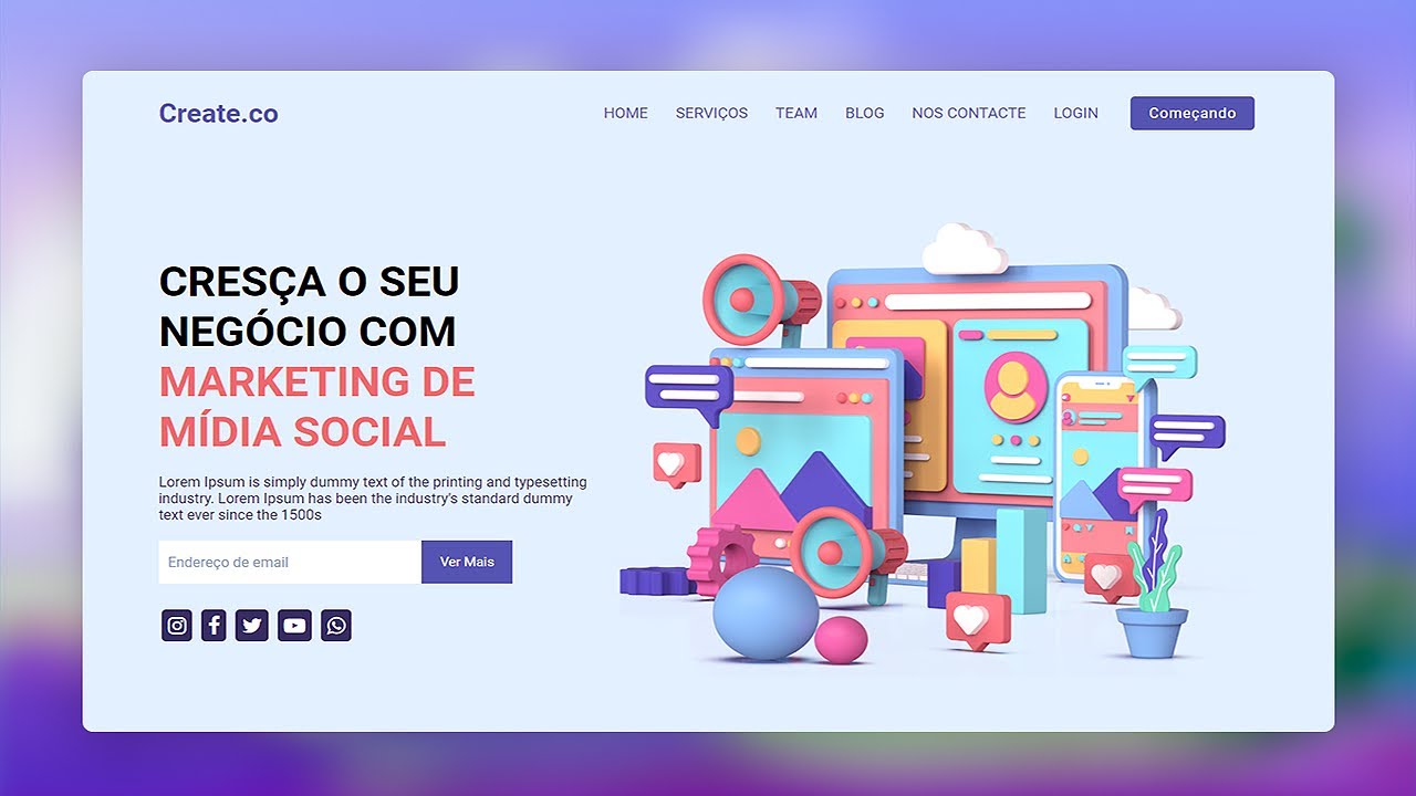 Criar Site Futebol Joomla Responsivo 950 S - Fácil de Editar