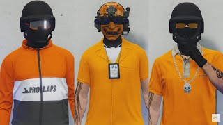 GTA V - 5 Easy Tryhard Outfits Tutorial #87 (Orange Outfits 2022)