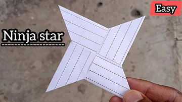 How to make a paper Ninja Star | Origami - Paper Ninja Star | Paper ka ninja star kaise banaen |