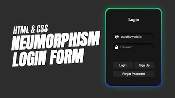 ASMR Programming - HTML CSS: Neumorphism Login Form - No Taking