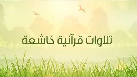 تلاوة رائعة من سورة مريم للشيخ سعد الغامدي