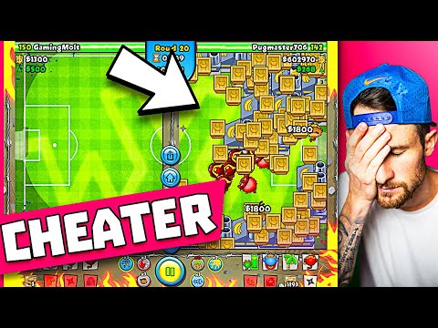 IS HE CHEATING!?... Bloons TD Battles