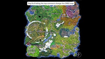 Day 6 of letting top comment change the C6S2 map#fortnite #gaming
