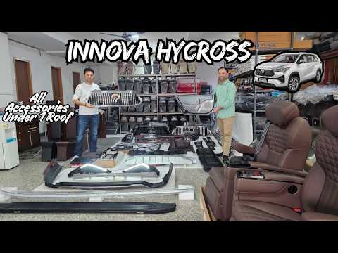 Premium Accessories For Toyota Innova Hycross 🚘 Electric Seats 💺 Baby Seats 🥞 Food Tray 🥤 & More