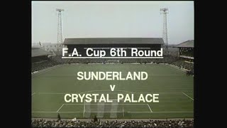 Sunderland v Crystal Palace FA Cup 6th Round 6th March 1976