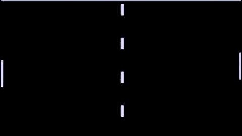 home made Pong variant for TRS-80, from 1982