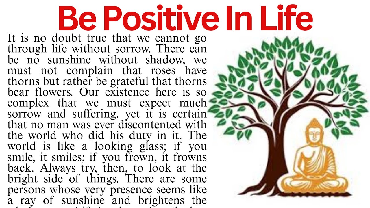 Be Positive In Life | Joys & Sorrows of Life | Reading Comprehension Passage | Passage Reading