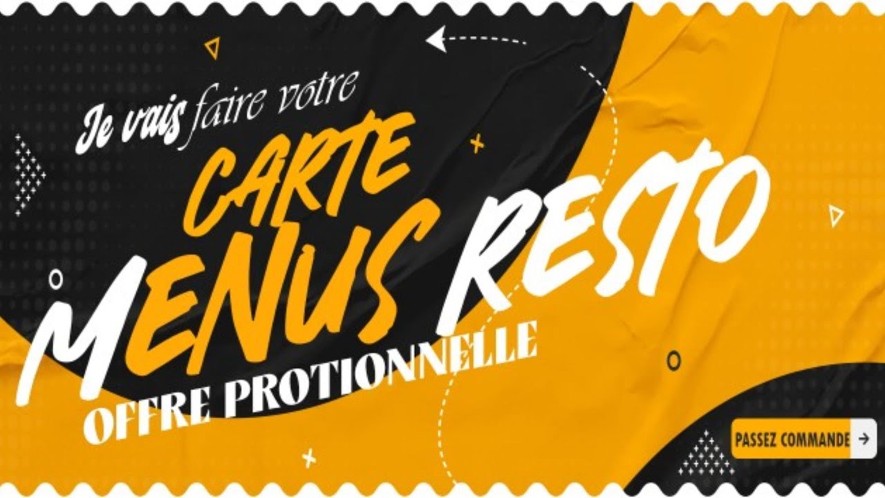 créer votre carte menus restaurant