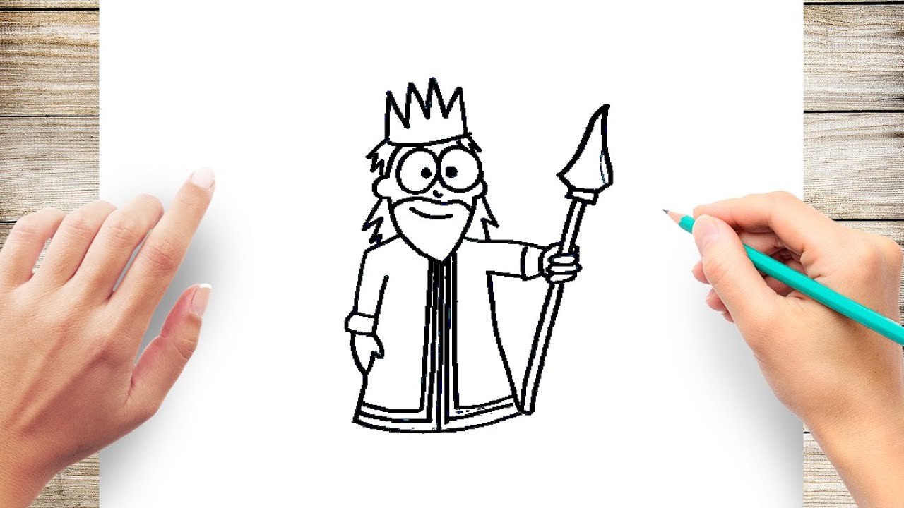 How to draw a king drawing for kids  Easy stepbystep drawing lessons for  kids  YouTube