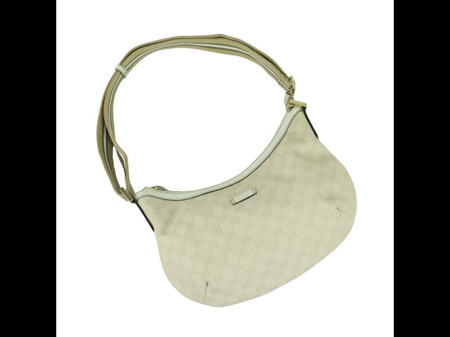 Gucci Ivory GG Canvas 181092 Shoulder Bag - 01423 グッチ 