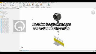 GeoDim User iLogic Manager for Autodesk Inventor | External Rule Automation
