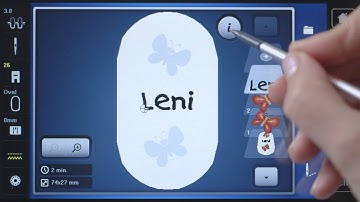 Tutorial on the BERNINA 790: Edit embroidery patterns