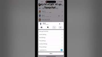 How to remove my AI on Snapchat