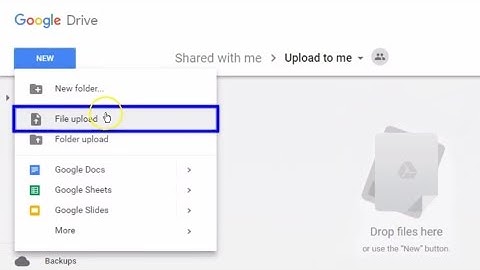 Upload to Google Drive
