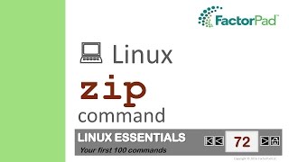 Linux zip command summary with examples