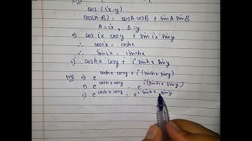 separate into real and imaginary parts of e^(cosh(x+iy)) _hyperbolic functions _jaggi mathur