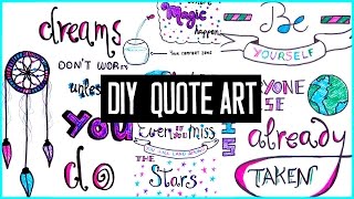 Hi guys! i’ve seen a lot of inspirational quotes on tumblr and
instagram recently , so i thought it would be good idea to make some
quote art...