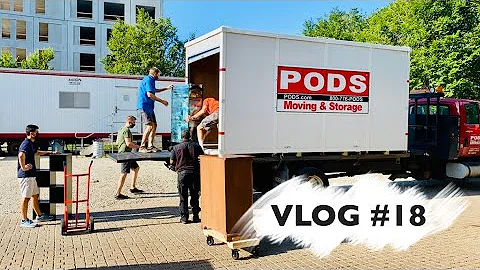Putting all our stuff in a POD and moving out of Chicago | vlog #18