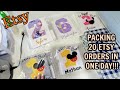 HOW I PACK MY ETSY ORDERS! Work Motivation Embroidery Business Vlogs ETSY SELLER | EXTRA MONEY IDEAS