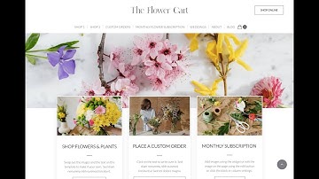 New! Florist Website Template designed for new Floral Business Owners