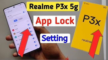 How to lock apps in Realme p3x/ Realme p3x 5g me app lock kaise kare/app lock setting