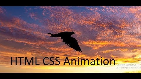 Amazing flying Bird Animation Using html & Css Animated flying bird css animation code
