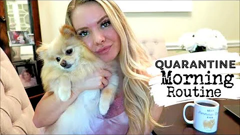 Realistic Quarantine Morning Routine | skincare, b...
