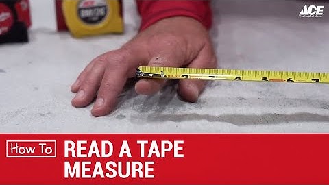How To Read A Tape Measure - Ace Hardware