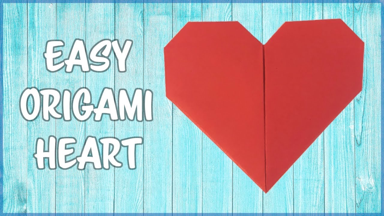 How to make an Origami Heart Fold by fold, paper instructions! (Easy