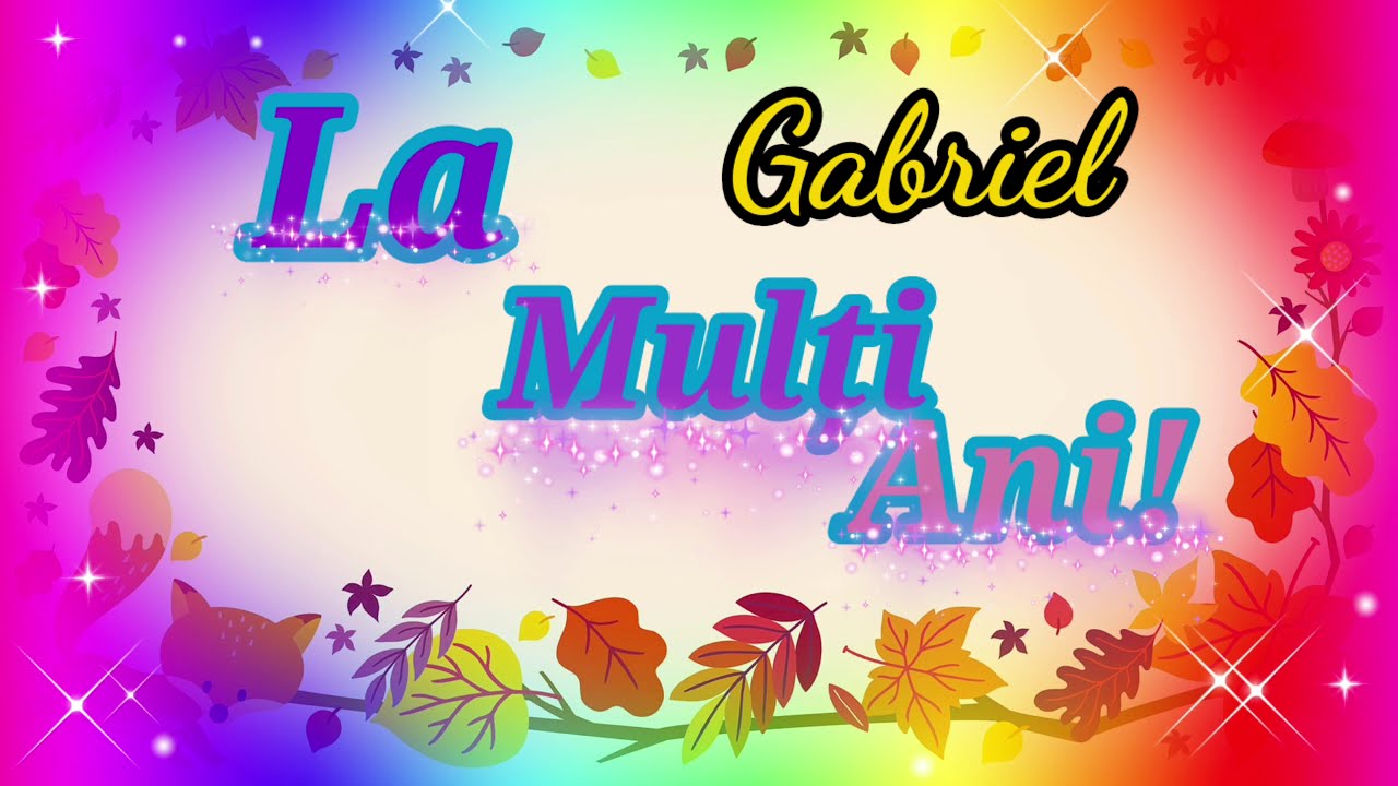 La mulți ani Gabriel (muzică tort)