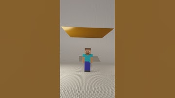 Steve from Minecraft vs cloth simulation in #blender 🔥✨