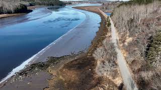 Down East Sunrise Trail March 13 2024 Low Tide Full Drone Video