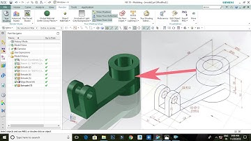 NX Cad Simple Practice Drawing No:5 -- Tamil