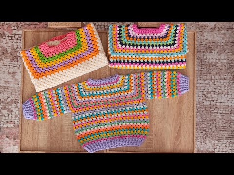 EASY CROCHET Tığ işi KOLAY KAZAK 4,5,6,7 YAŞ ÖLÇÜLERİ ✅❤️KOLAY KAZAK YAPIMI ✅