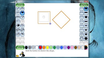 Tux Paint Shapes Tool