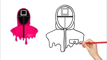 How to Draw a Squid Game Guard Step by Step