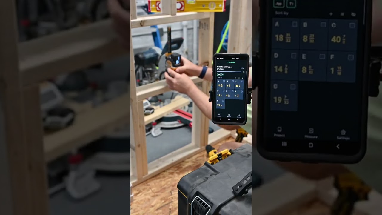 Streamlined measurement sharing from anywhere on the Jobsite with the ROCK App and the T1 Tomahawk