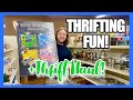 THRIFT STORE BARGAINS! THRIFT WITH ME &amp; HAUL! All-Day Thrifting Part 1!