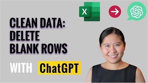 Clean Data with ChatGPT: Delete Rows where Cell is Blank