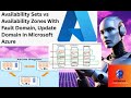 Availability Sets vs Availability Zones in Azure | Fault Domain, Update Domain In Microsoft Azure