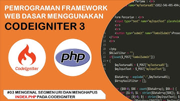 Tutorial Codeigniter 3 untuk Pemula | #3 Mengenal Segmen URI dan Menghapus index.php di Codeigniter