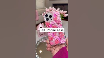 Easy DIY Phone Case #tutorial #DIYPhoneCase #valentinesday #valentinesdayDIY #diy #pinkaesthetic