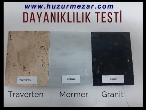 MERMER TRAVERTEN GRANİT DAYANIKLILIK TESTİ