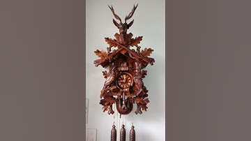 đồng hồ Cuckoo đầu nai Zise lớn