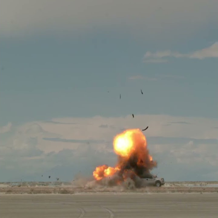 Joint Air-to-Ground Missile(JAGM) Destroys Moving Target in Slow Motion