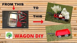 CUTE WAGON DIY USING DOLLAR TREE ITEMS | JAMIES CREATIONS