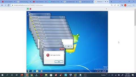 Windows 7 Crazy Error in Scratch