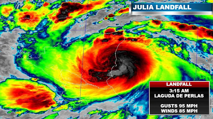 Hurricane Julia Makes Landfall with 85 MPH Winds
