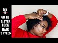 MY GO TO LOOKS | Short Sisterlocks | Eva Tarae