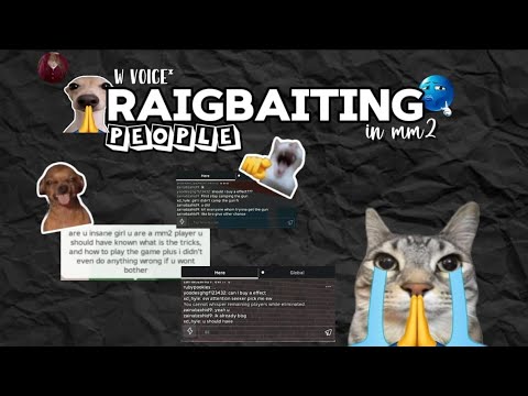 Ragebaiting ppl in mm2 😭 || *with voice* 😈